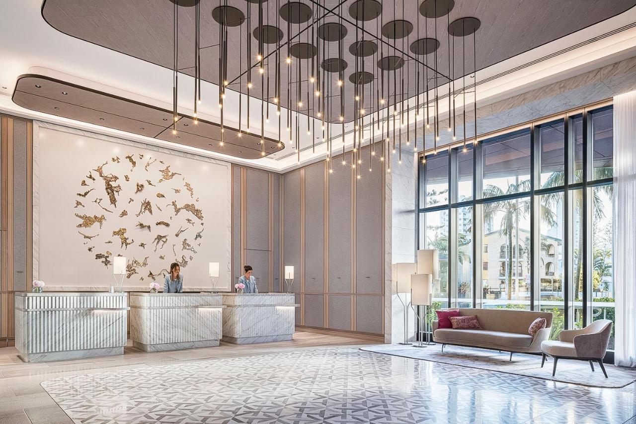The Langham, Gold Coast And Jewel Residences Exterior foto The lobby of the hotel