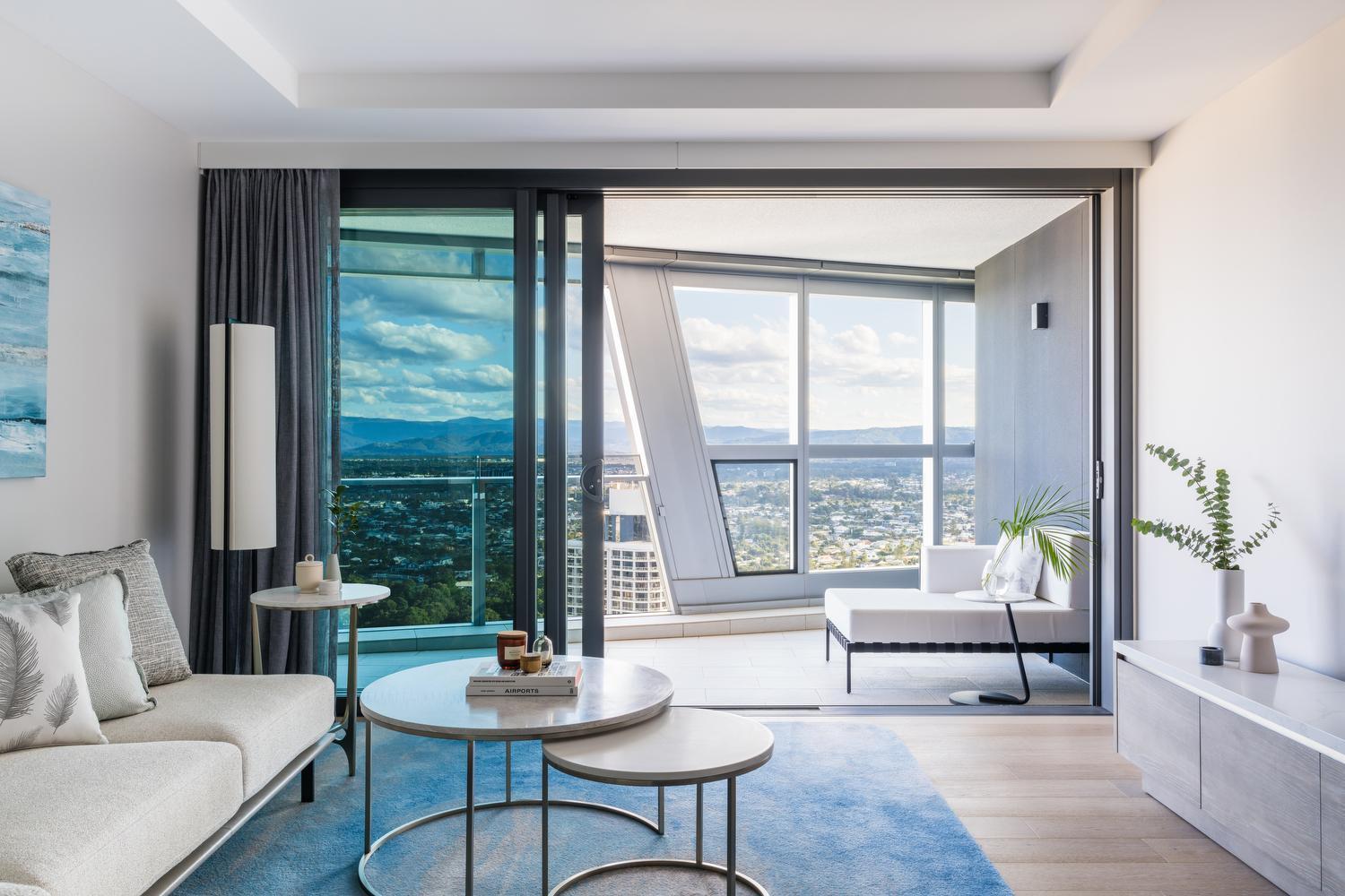 The Langham, Gold Coast And Jewel Residences Exterior foto A living room at The Standard